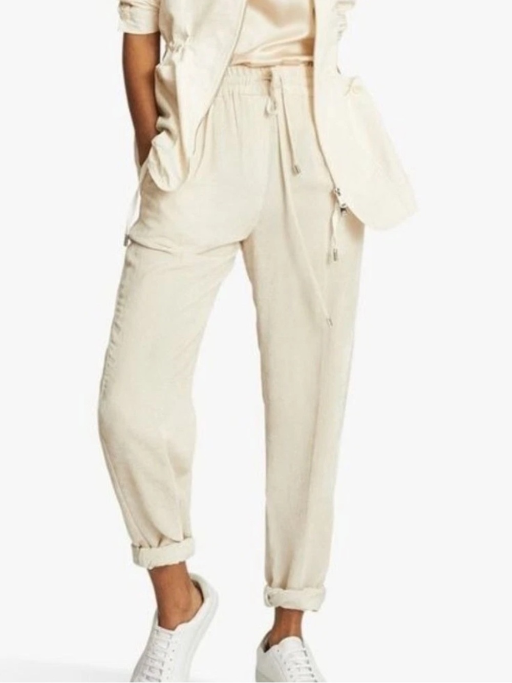 Reiss Felicity High Waisted Joggers Sz 4 US NWOT